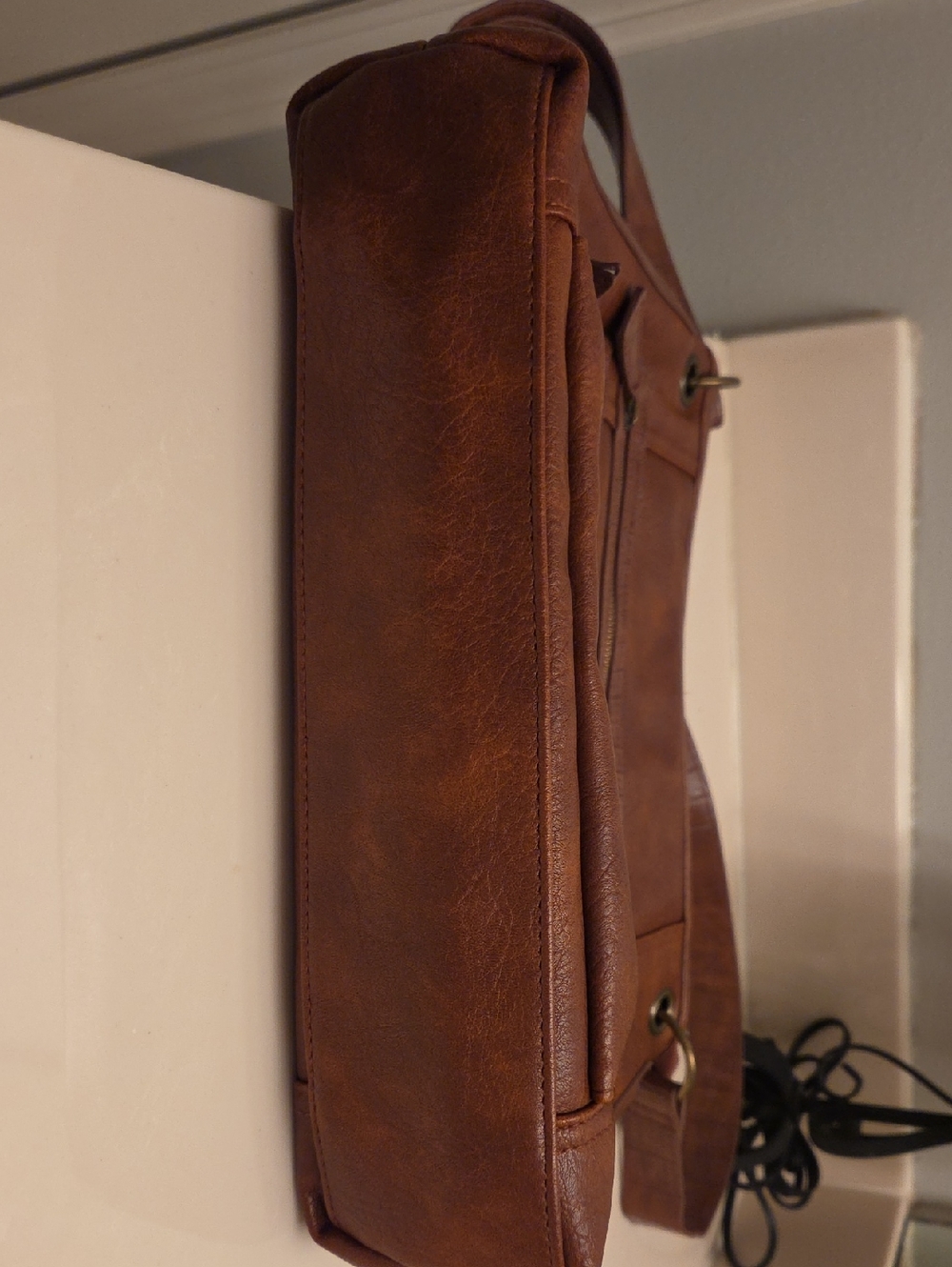 Bueno Brown Vegan Leather Crossbody Bag for Women, Excellent Like New Condition - Picture 10 of 16